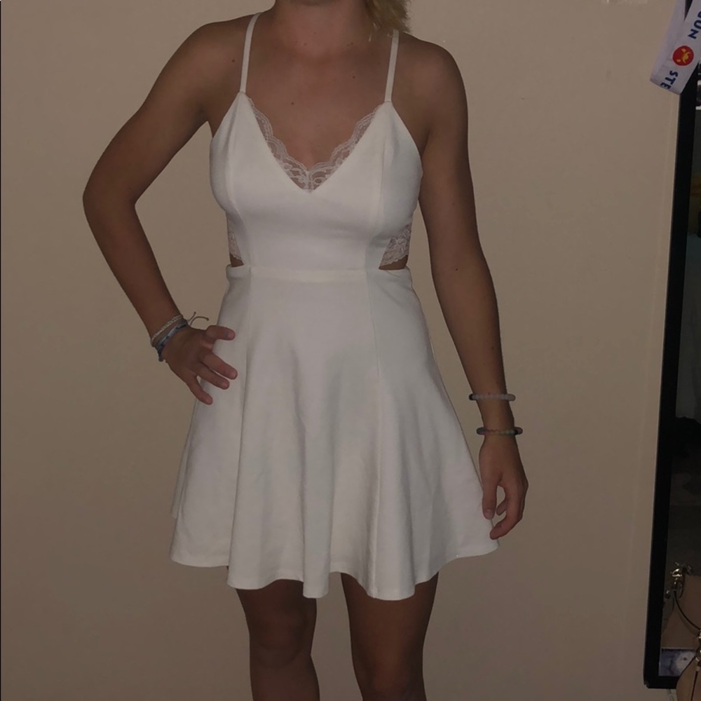 white lush dress